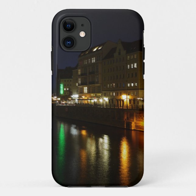 Funda De Case-Mate Para iPhone Berlín Alemania Noche Spree Deutschland Nacht (Reverso)