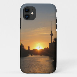 Funda Para iPhone 11 Berlin Alemania Skyline Night Fernsehturm