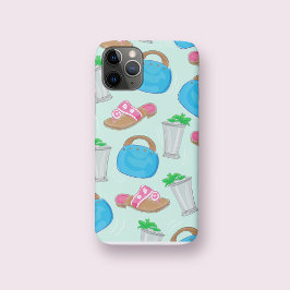 Funda Para iPhone 11 Pro Bermudas Bag Sandalias Mint Julep Preppy