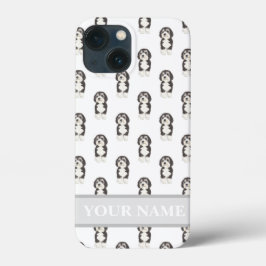 Funda Para iPhone 13 Mini Bernedoodle Sheepadoodle personalizado