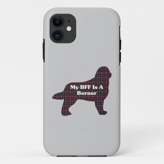 Funda De Case-Mate Para iPhone Bernese Mountain Dog BFF (Reverso)