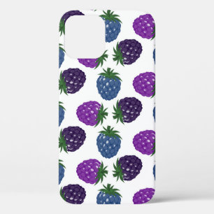 Funda Para iPhone 12 Berries Coloridas: Patrón Multicolored Seamless.