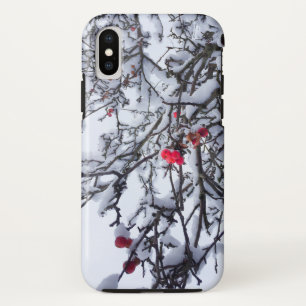 Funda Para iPhone X Berries en la nieve