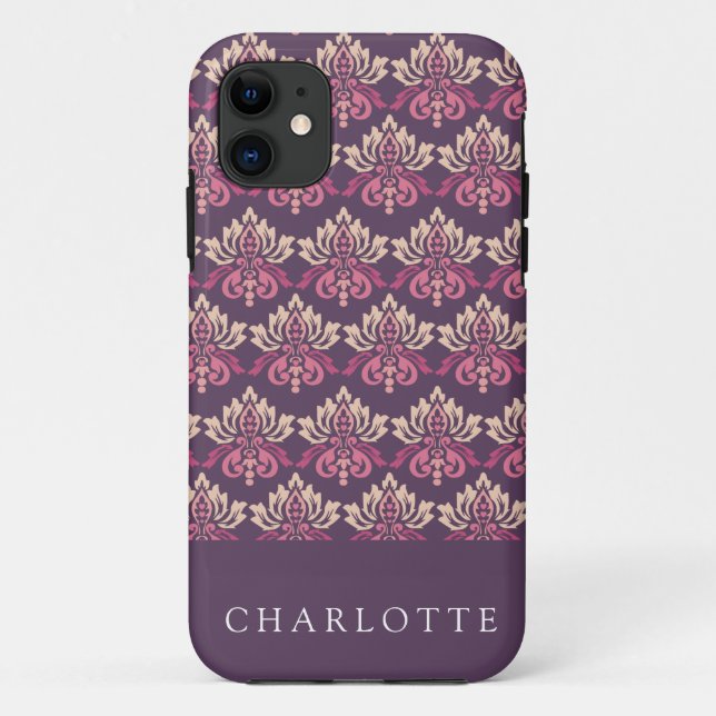 Funda De Case-Mate Para iPhone Berry Damasco (Reverso)