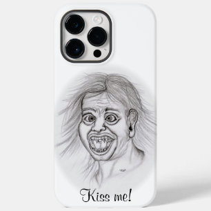 Funda Para iPhone 14 Pro Max De Case-Mate ¡Bésame! Diseño divertido en blanco y negro