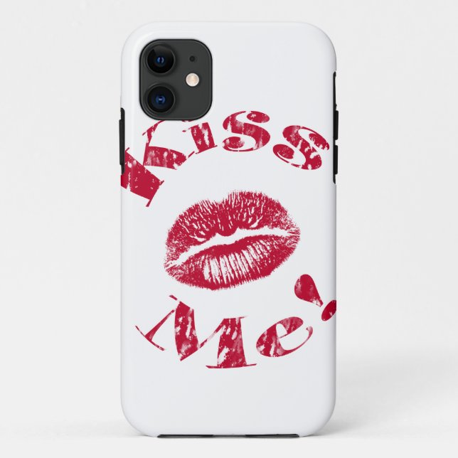 Funda De Case-Mate Para iPhone ¡Bésame! Labios rojos (Reverso)
