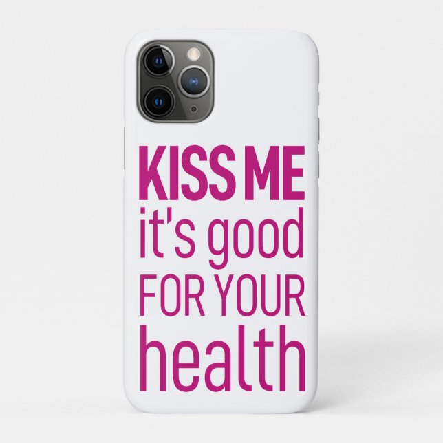 Funda De Case-Mate Para iPhone "Bésame" Ronda de almohada (Reverso)