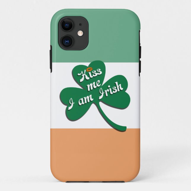 Funda De Case-Mate Para iPhone Bésame soy irlandés (Reverso)