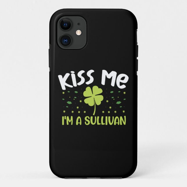 Funda De Case-Mate Para iPhone Bésame, soy un Sullivan - Apellido Sullivan (Reverso)