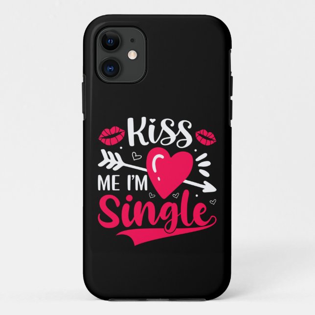 Funda De Case-Mate Para iPhone Bésame, soy un Valentín único y lindo (Reverso)