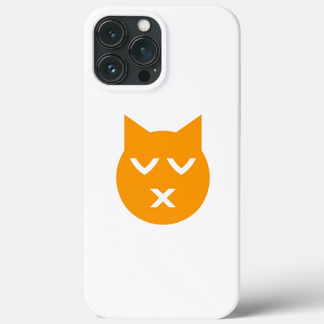 Funda De Case-Mate Para iPhone Besándose con gato de Emoji de ojos cerrados (Reverso )