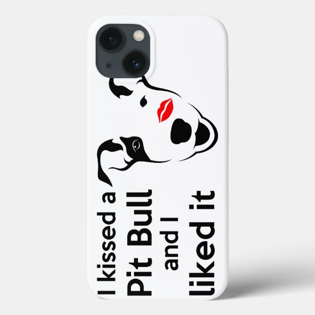 Funda De Case-Mate Para iPhone "Besé un pitbull y tuve gusto de él " (Reverso)