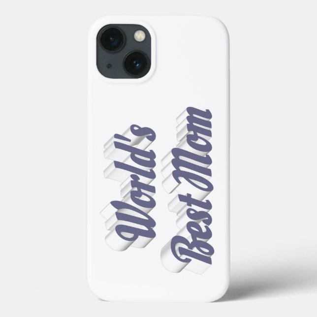 Funda De Case-Mate Para iPhone Best Mom gray text (Reverso)