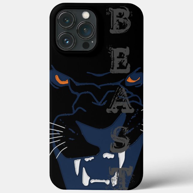 Funda De Case-Mate Para iPhone Bestia de pantera negra (Reverso )