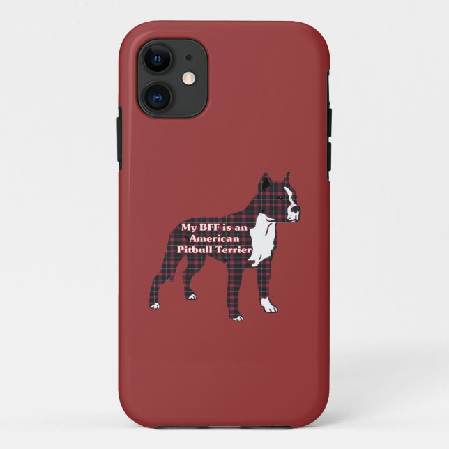 Funda De Case-Mate Para iPhone BFF American Pitbull Terrier (Reverso)