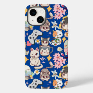 Funda Para iPhone 14 De Case-Mate BG azul de patrón de cúpula de sobrecarga animada
