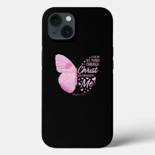 Funda Para iPhone 13 Biblia cristiana versus regalos mujeres mariposa