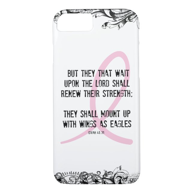 Funda De Case-Mate Para iPhone Biblia de sensibilización sobre el cáncer de mama  (Reverso)