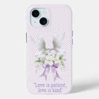 Biblia femenina puntos malva Paloma Blanca Floral
