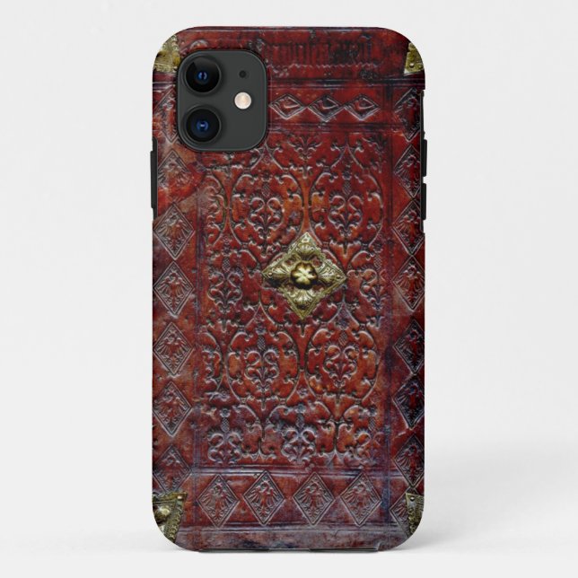 Funda De Case-Mate Para iPhone Bibliófilo del libro de cuero antiguo (Reverso)