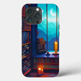 Funda Para iPhone 13 Pro Biblioteca de cielo nocturno