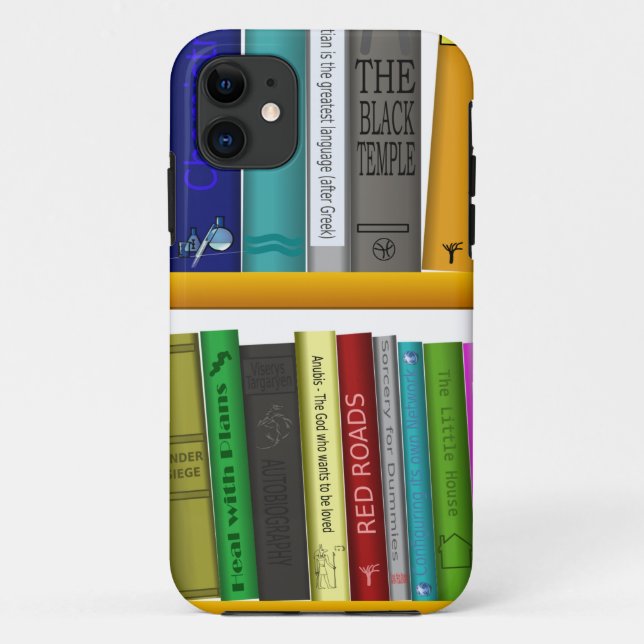 Funda De Case-Mate Para iPhone biblioteca de libros estantes leyendo (Reverso)