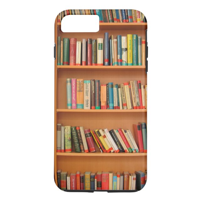 Funda De Case-Mate Para iPhone Biblioteca de libros Librería Lectura de Bookworm (Reverso)