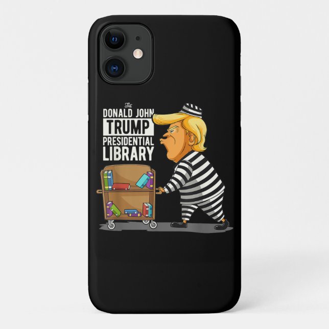 Funda De Case-Mate Para iPhone Biblioteca Presidencial Trump Prisión (Reverso)