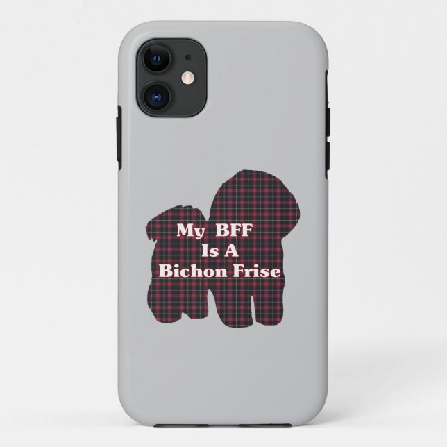 Funda De Case-Mate Para iPhone Bichon Frise BFF (Reverso)