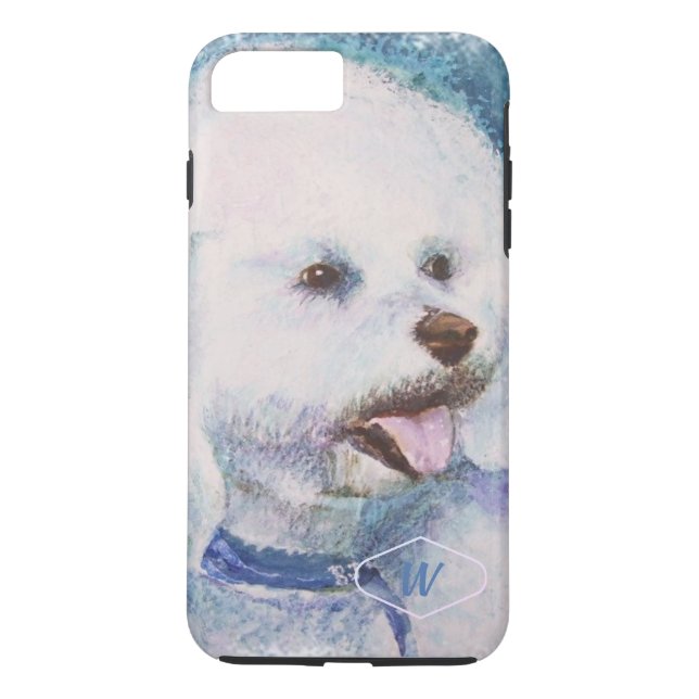 FUNDA DE Case-Mate PARA iPhone BICHON FRISE BLANCO (Reverso)