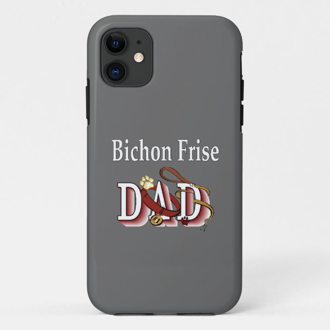 Funda De Case-Mate Para iPhone Bichon Frise Dad (Reverso)