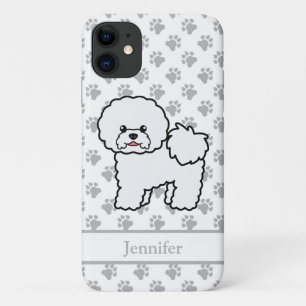 Funda Para iPhone 11 Bichon Frise Perro de Dibujos Animados Lindo & Nom