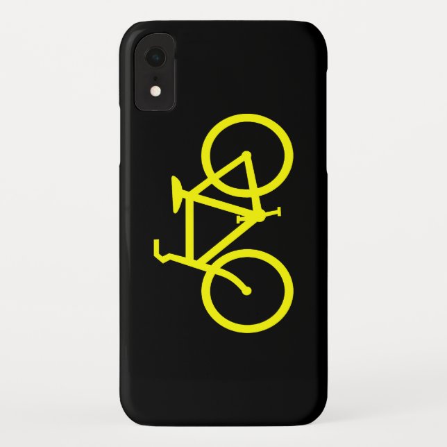 Funda De Case-Mate Para iPhone Bicicleta Amarilla (Reverso)