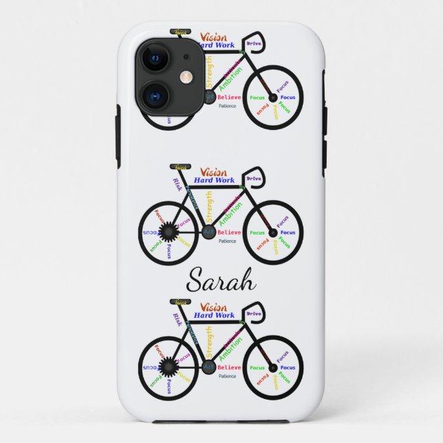 Funda De Case-Mate Para iPhone Bicicleta, bicicleta, ciclo, deporte, ciclismo, mo (Reverso)