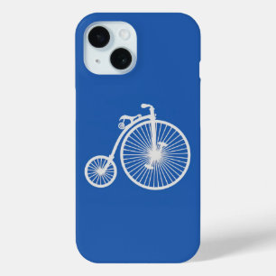 title_seo2 Bicicleta Blanca Vintage sobre Azul