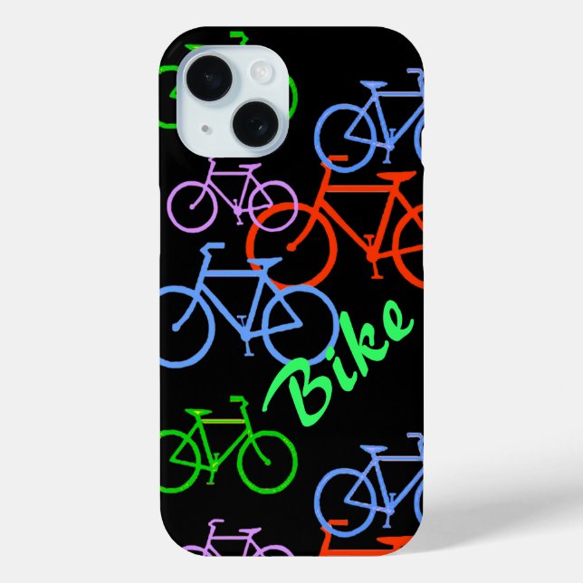 Funda De Case-Mate Para iPhone Bicicleta brillante (Reverso )