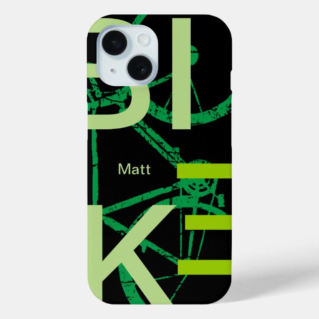 Funda De Case-Mate Para iPhone bicicleta fresca y personalizada (Reverso )