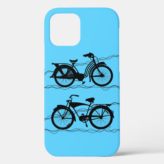 Funda De Case-Mate Para iPhone Bicicleta Negro 1 (Reverso )