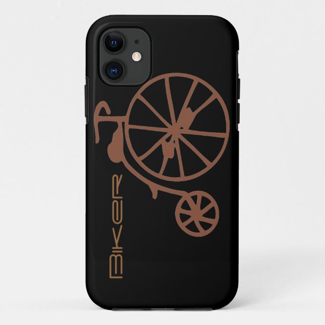 Funda De Case-Mate Para iPhone Bicicleta retro (Reverso)