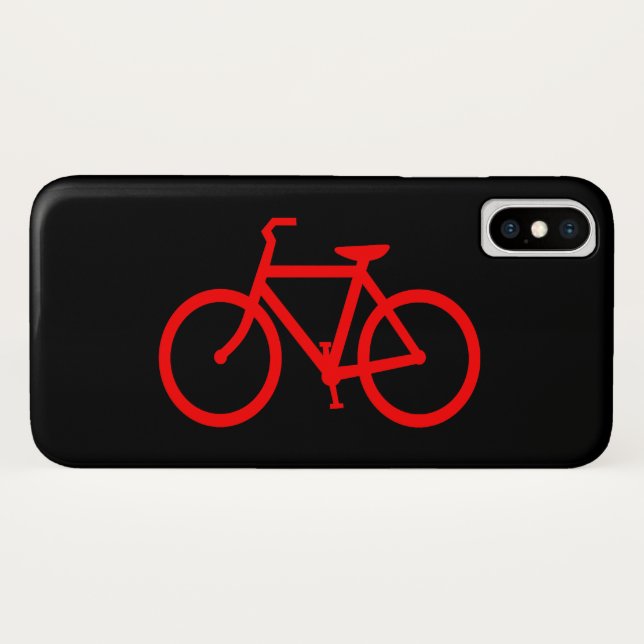 Funda De Case-Mate Para iPhone Bicicleta roja (Reverso (horizontal))