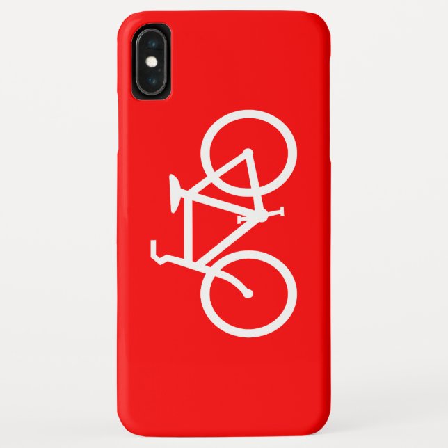 Funda De Case-Mate Para iPhone Bicicleta roja y blanca (Reverso)