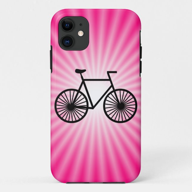 Funda De Case-Mate Para iPhone Bicicleta rosa (Reverso)