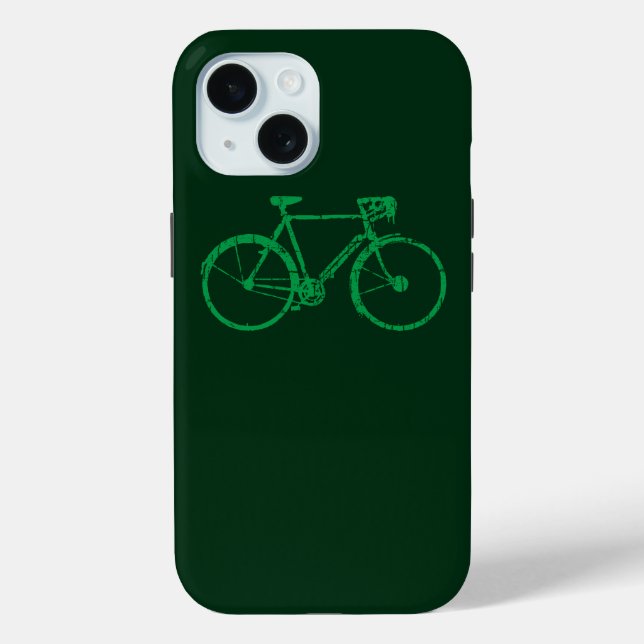 Funda De Case-Mate Para iPhone bicicleta verde (Reverso )