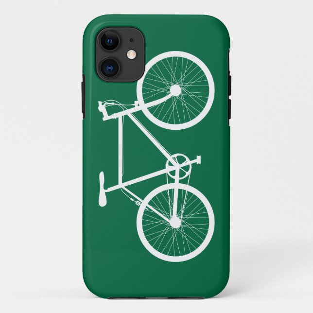 Funda De Case-Mate Para iPhone Bicicleta verde y blanca (Reverso)