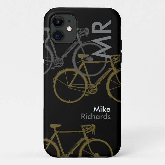 Funda De Case-Mate Para iPhone bicicletas con nombre (Reverso)