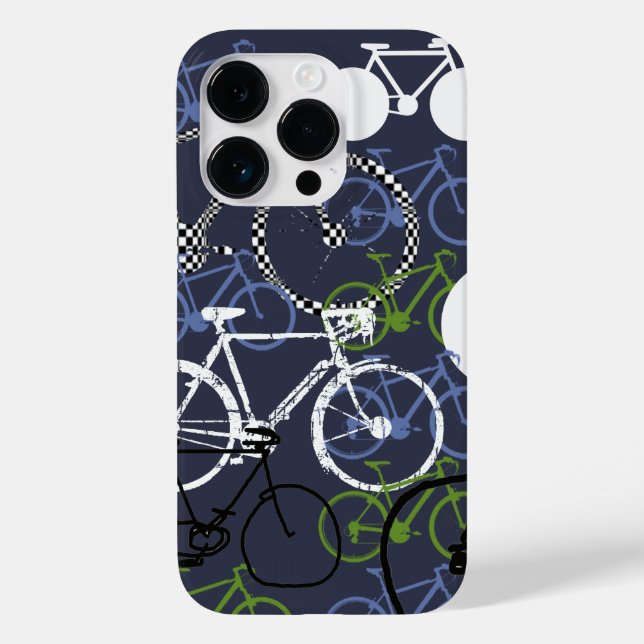 Funda De Case-Mate Para iPhone Bicicletas superpuestas (Reverso )