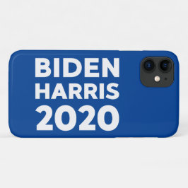 Funda Para iPhone 11 Biden Harris 2020 texto en negrita sobre azul