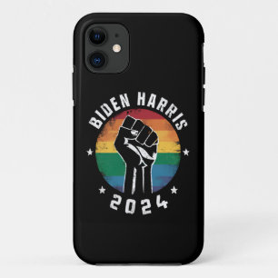 Funda Para iPhone 11 Biden Harris 2024 LGBT Arcoíris Orgullo Gay Elecci