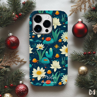 Funda Para iPhone 14 Pro De Case-Mate Bienestar Tranquilo Jardín Acuático Lotus & Lily P