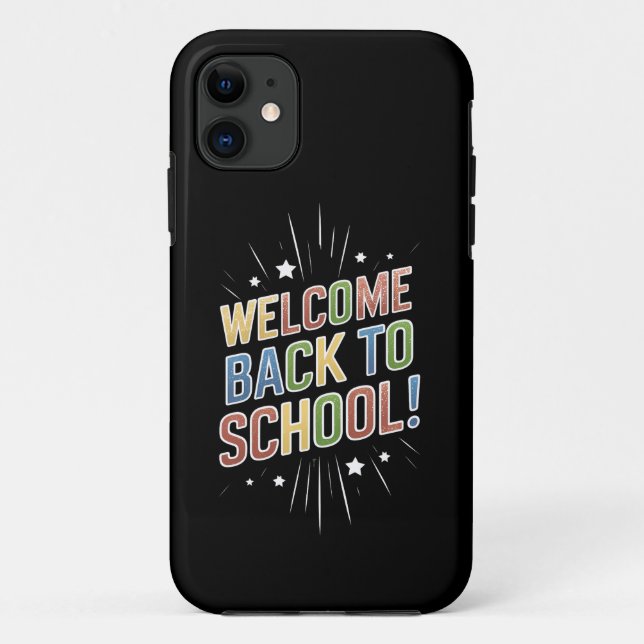 Funda De Case-Mate Para iPhone Bienvenido de vuelta al primer día escolar del pro (Reverso)